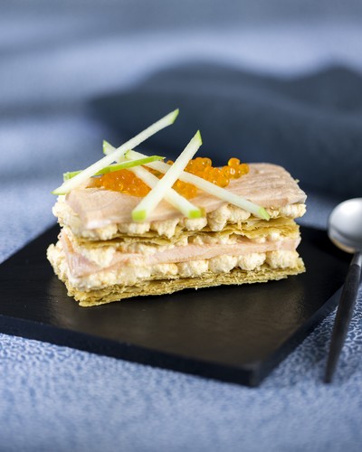Two Trout Millefeuille and Chablis