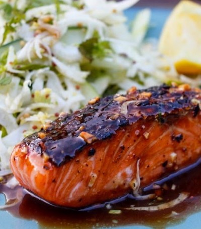 Salmon and Chablis/AOC Chablis/Bourgogne/Burgundy/French wine/Chardonnay/