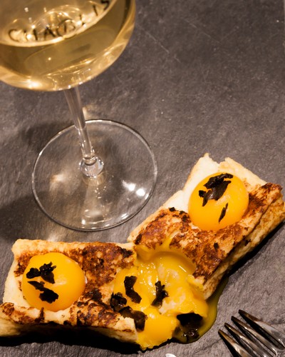 French Toast, Truffled and Chablis Grand Cru