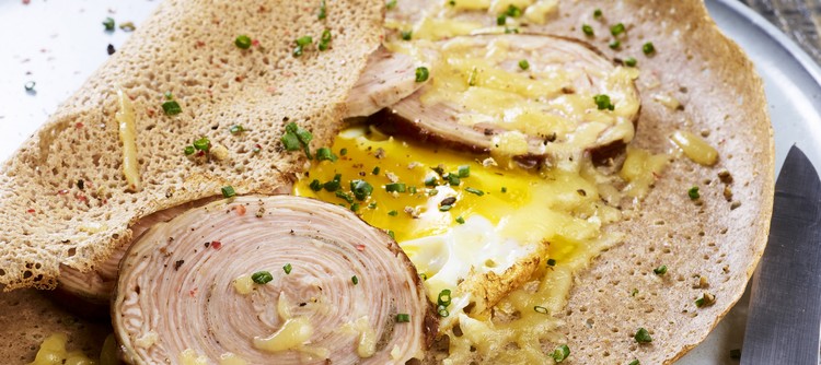 Breton Buckwheat Galettes with Andouille and Chablis Breton Buckwheat Galettes with Andouille and Chablis