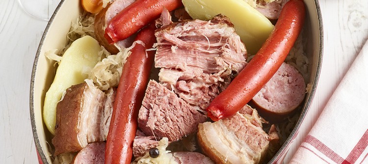 Traditional choucroute with Chablis Premier Cru