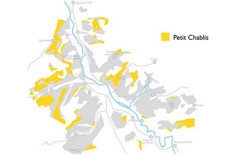 Map of the Petit Chablis 