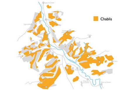 Map of the Chablis 