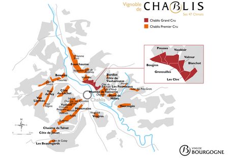 THE 47 CLIMATS OF THE CHABLIS WINEGROWING REGION