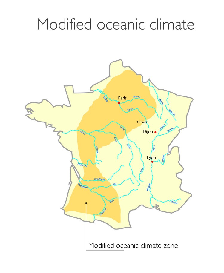 Modified oceanic climate 